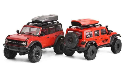 RCDream 1/18 Scale Roof Rack Roof Box for 1/18 1/24 1/12 RC Crawler Truck TRX4M Bronco AX24 #18R004