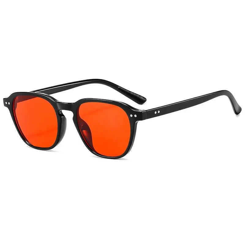 Fashion Square Round Sunglasses Men Women Brand Designer Retro Sun Glasses Male Female Small Frame Vintage Rivet Oculos De Sol