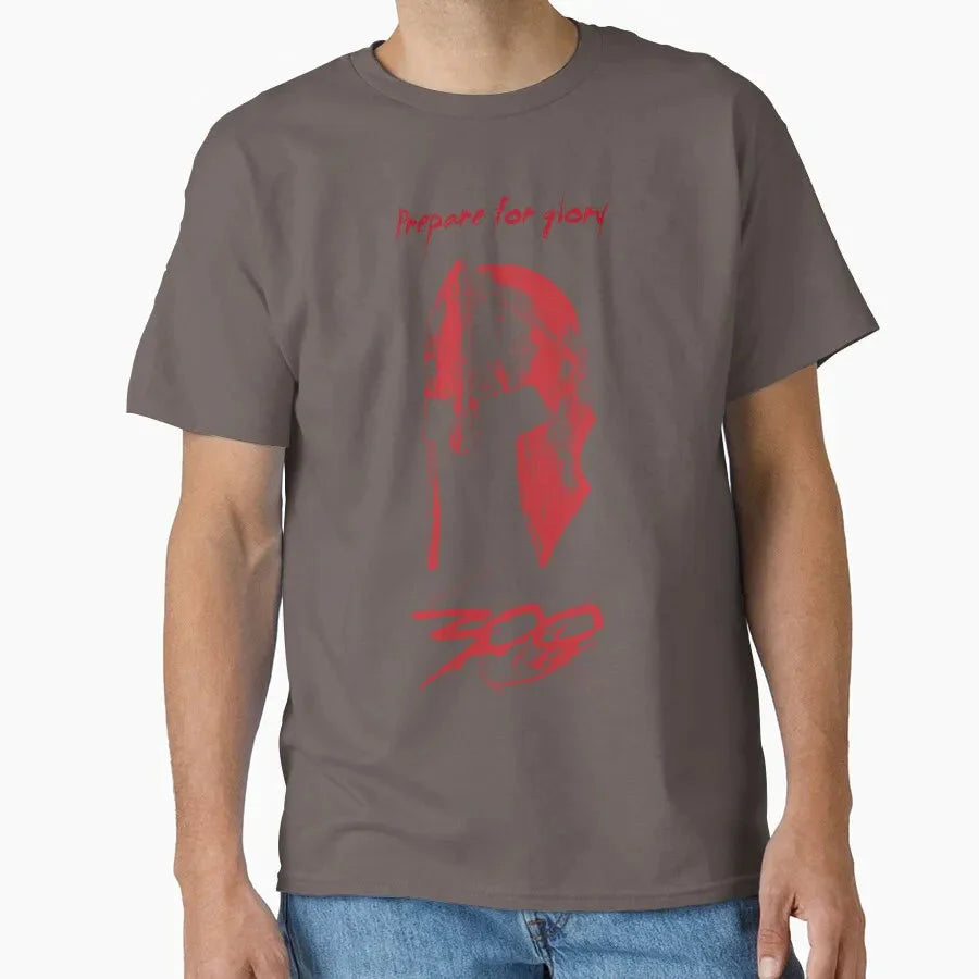 SPARTAN HELMET RED Spartan warrior helmet ancient greece this is sparta T Shirt for men Large size Adult tops S-6XL