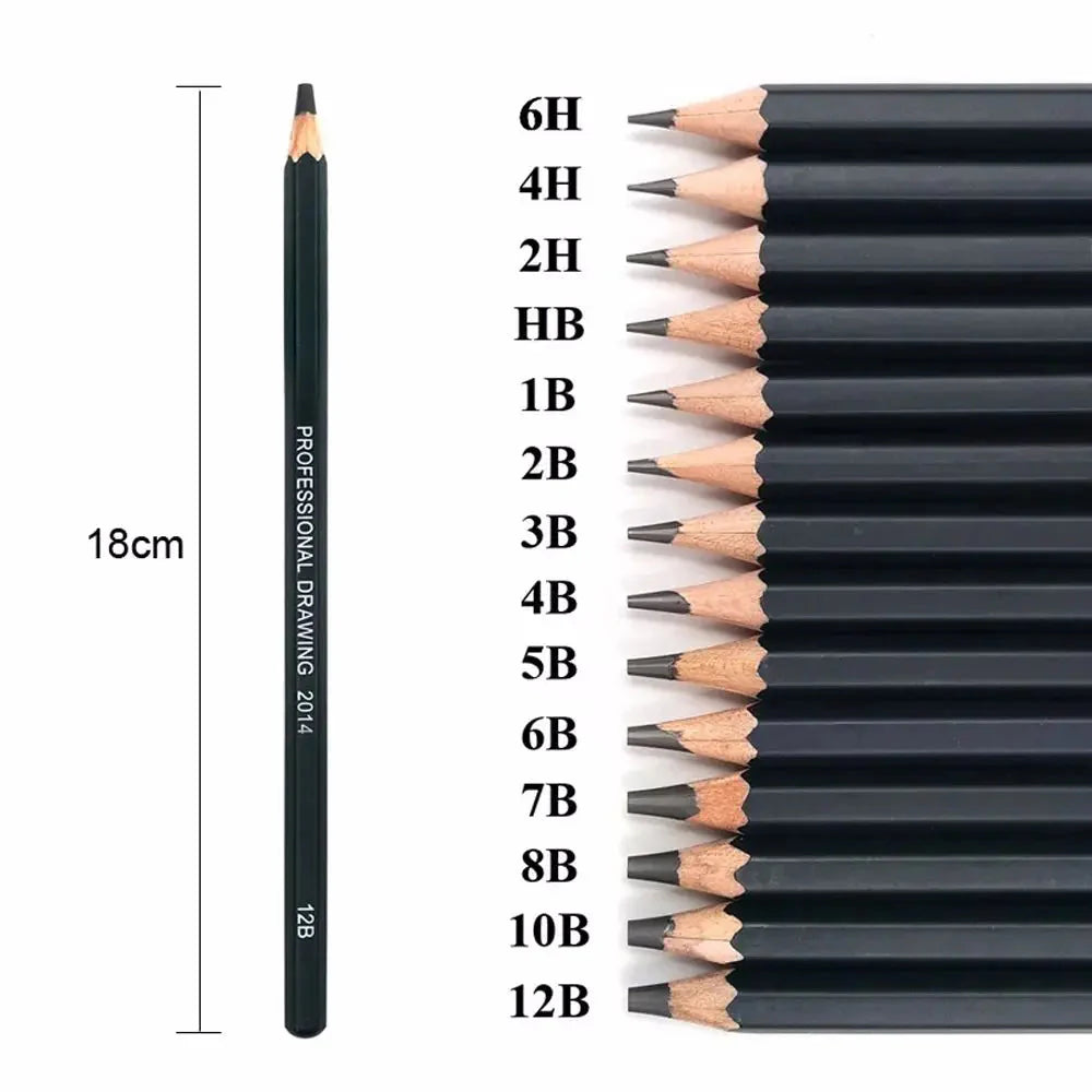 School Supplies Students For Exam Stationery Supplies Drawing Pencil Set Professional Sketch HB 2B 6H 4H 2H 3B Painting Pencils
