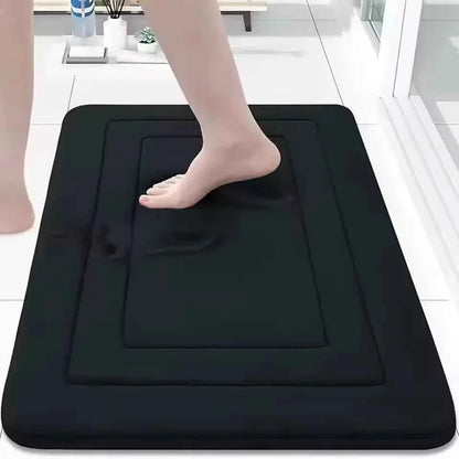 Bathroom Mat Non-slip Bathtub Basin Side Floor Carpet Memory Foam Super Absorbent Shower Room Mats Soft Bath Rug Bathroom Decor