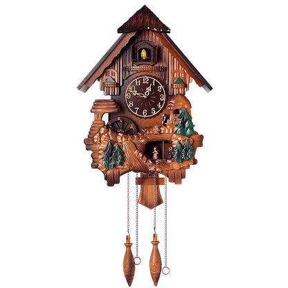 Cuckoo Luxury Wall Clocks Living Pendulum Room Large Decoration Wall Clocks Retro Wooden Home Decor Reloj De Pared MHBGZ