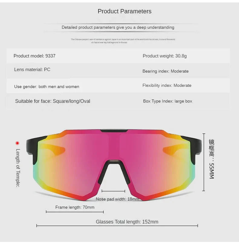 Cycling Sunglasses Sports Cycling Glasses Bike Eyewear MTB Dark Glasses Outdoor  Bicycle Goggles for Men Women Sunglasses UV400