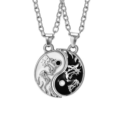New Best Friends Necklace For Women Girls Broken Heart Puzzle Musical Note Pendant Necklaces BFF Friendship Forever Jewelry Gift
