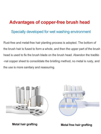 4/8PCS Replacement Brush Heads For XIAOMI MIJIA  T700 Sonic Electric Toothbrush Dupont Bristle with Caps Sealed Pack