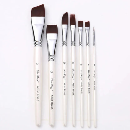 Body Pinting Face Body Art Paint Multifunctional Professional Paint Brushes Set Wooden Handle Nylon Brush Oil Painting Brushes