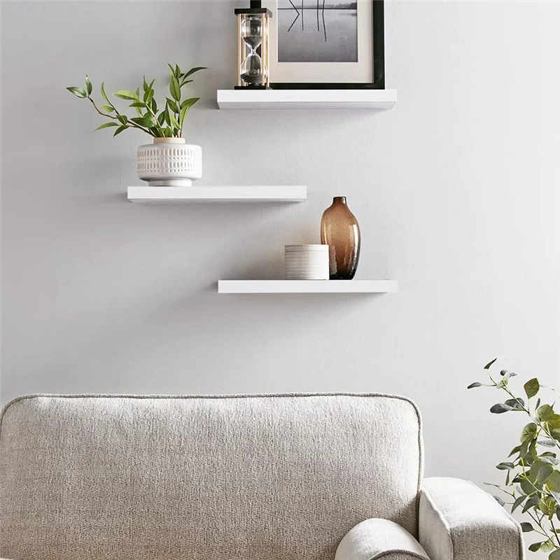 A69efloating Shelves For Wall,16In Wood Wall Shelf For Room Decor/Storage/Display,For Bedroom,Bathroom,Living Room,Kitchen