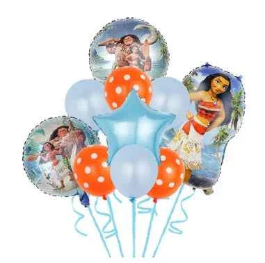 Moana Party Decorations Balloons Set Tableware Napkins Cups Plates Backdrop Kit Disney Vaiana Theme Happy Birthday Deco Supplies
