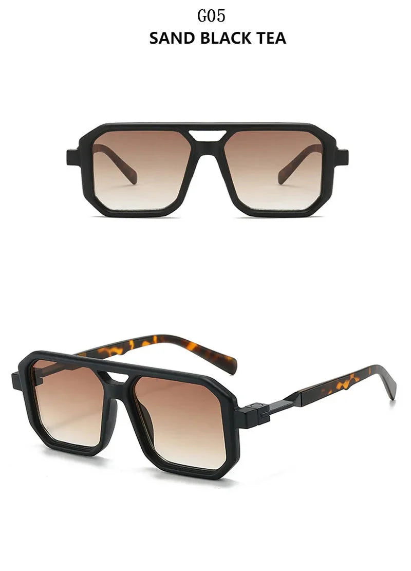 2024 Square Sunglasses For Men Vintage Fashion Glasses Sunglasses Women Trendy Dropshipping Shades Gafas De Sol Hombre Lunette