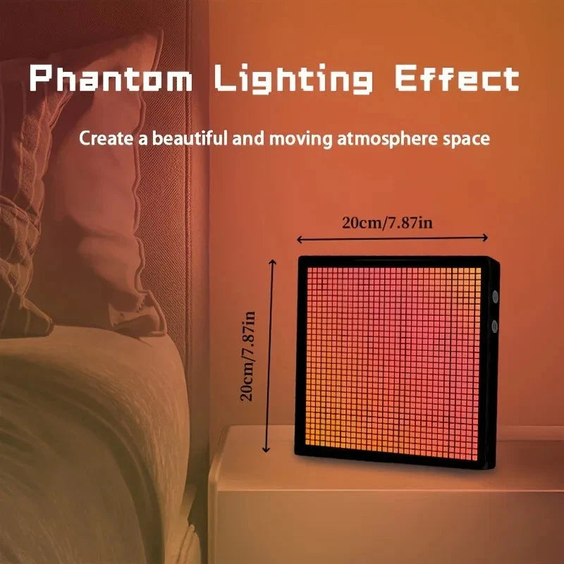 LED Pixel Display 32x32 Programmable Pixel Art Display With APP Control Creative Animation Interesting Text And Digital Clock