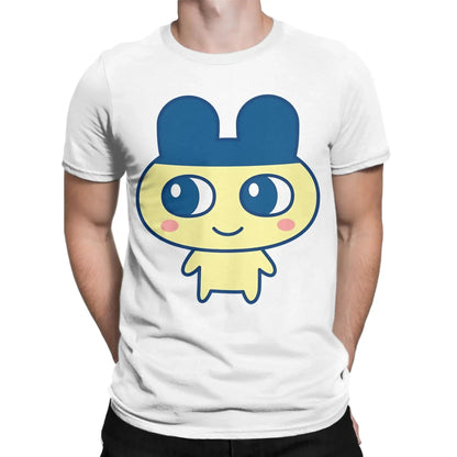 Men T-Shirts Tamagotchi Mametchi Fashion Cotton Tee Shirt Short Sleeve  T Shirt Crewneck Clothing Party