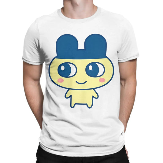 Men T-Shirts Tamagotchi Mametchi Fashion Cotton Tee Shirt Short Sleeve  T Shirt Crewneck Clothing Party