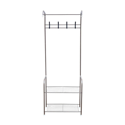 Independent Hanger Brown Metal Shoe Hanger 4 Hooks Clothes Rack Clothes Hangers Coat Hanger Stand Wardrobe Stand