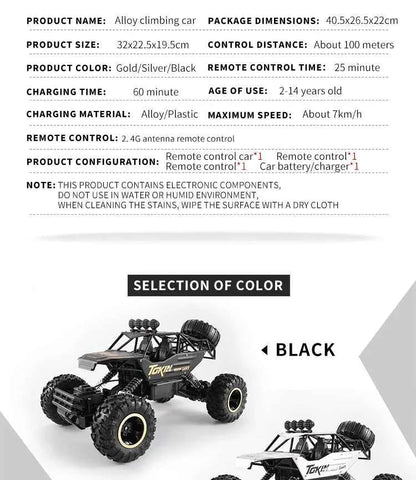 RC Off road Truck 1:12/16 4WD RTR Durable Beginner All Terrain RC Cars High Speed 20Km/h Remote Control Monster Truck Gifts Toys