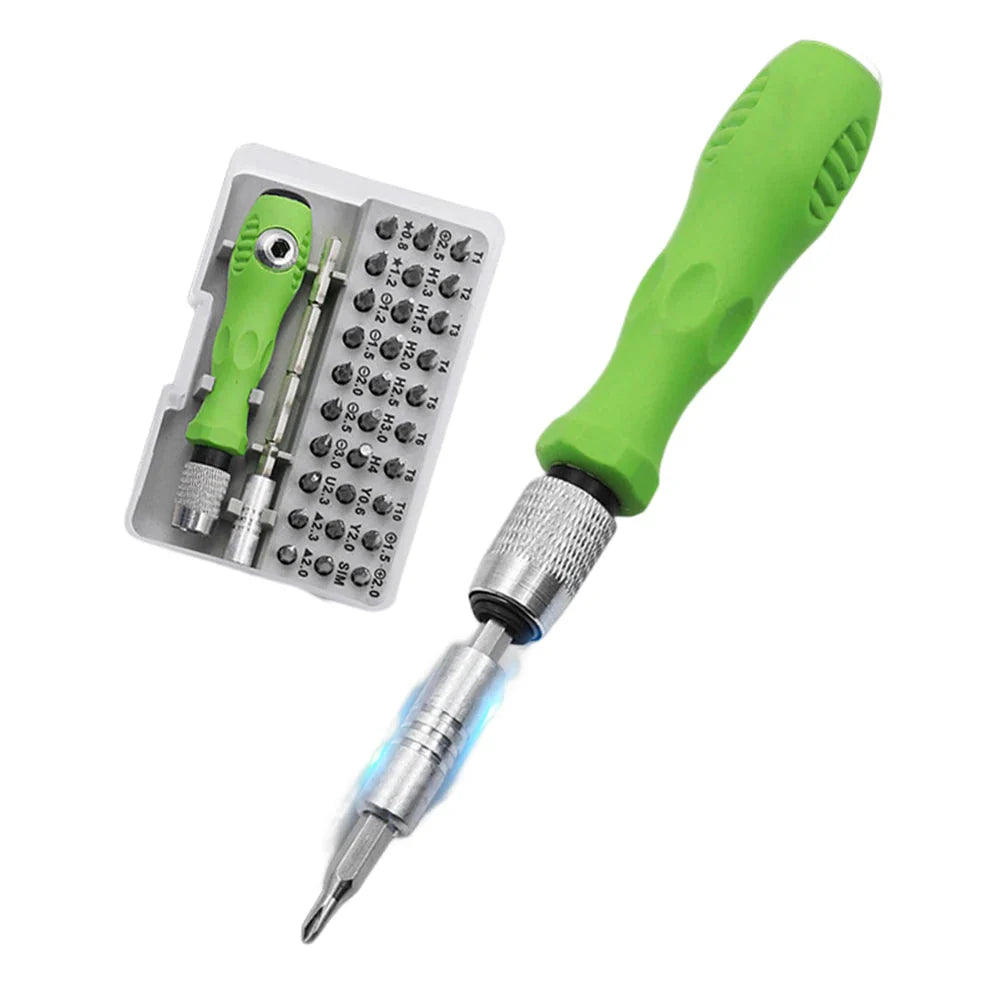 32 In 1 Precision Screwdriver Combination Multifunctional Magnetic Driver Bits Set Portable for Phone Laptop Computer