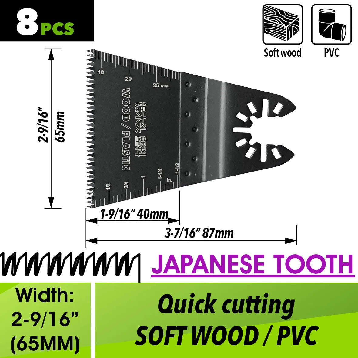 Oscillating Saw Blades Kit，Multitool Blades - Compatible with Milwaukee Dewalt  Worx Skil AEG Ryobi