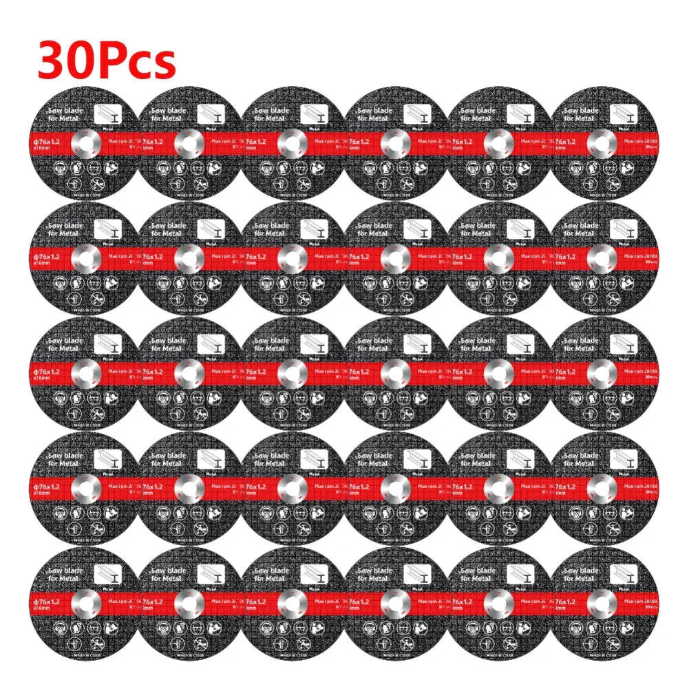 1-30PCS 76mm Metal Cutting Discs Sanding Grinding Cut Off Circle Wheels Saw Blades Discs for Electric Angle Grinder Accessories