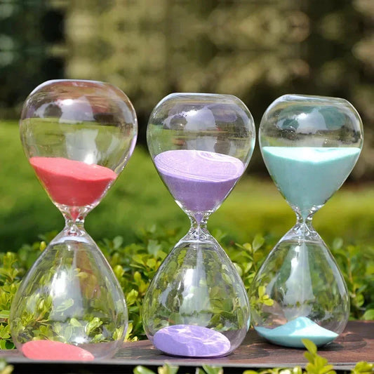 5/15/30/60 Mins Hour Glass Sand Watch Timer Sand Clock Household Items Hourglass Sand Timer Large Home Office Decor Shower