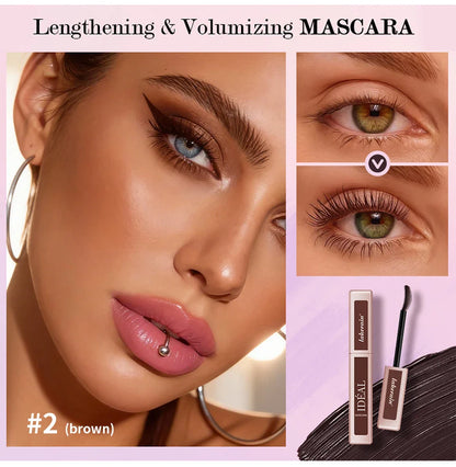 Black Waterproof Mascara Lengthening Eyelash Extension Eye Lashes Brush Beauty Curling Mascara Korean Cosmetics Long-wearing