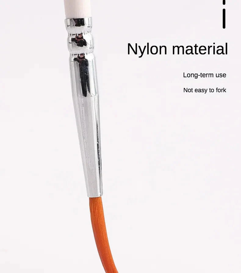 Artist Paint Brush 6 Pcs Set Thin Pen Extra Long Fine Point Liner Tip #000#00#0#1#2#3, Scale Models Nail Acrylic Oil Watercolor