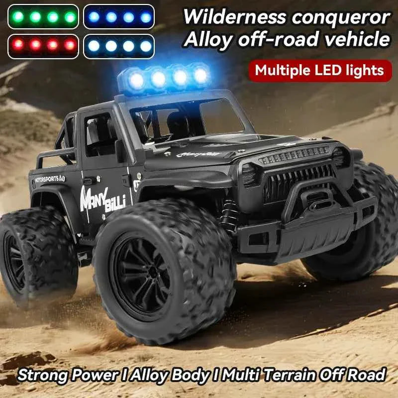 RC Off road Truck 1/16 4WD RTR Durable Beginner All Terrain RC Car High Speed 20Km/h Remote Control Monster Truck Adult Gift Toy