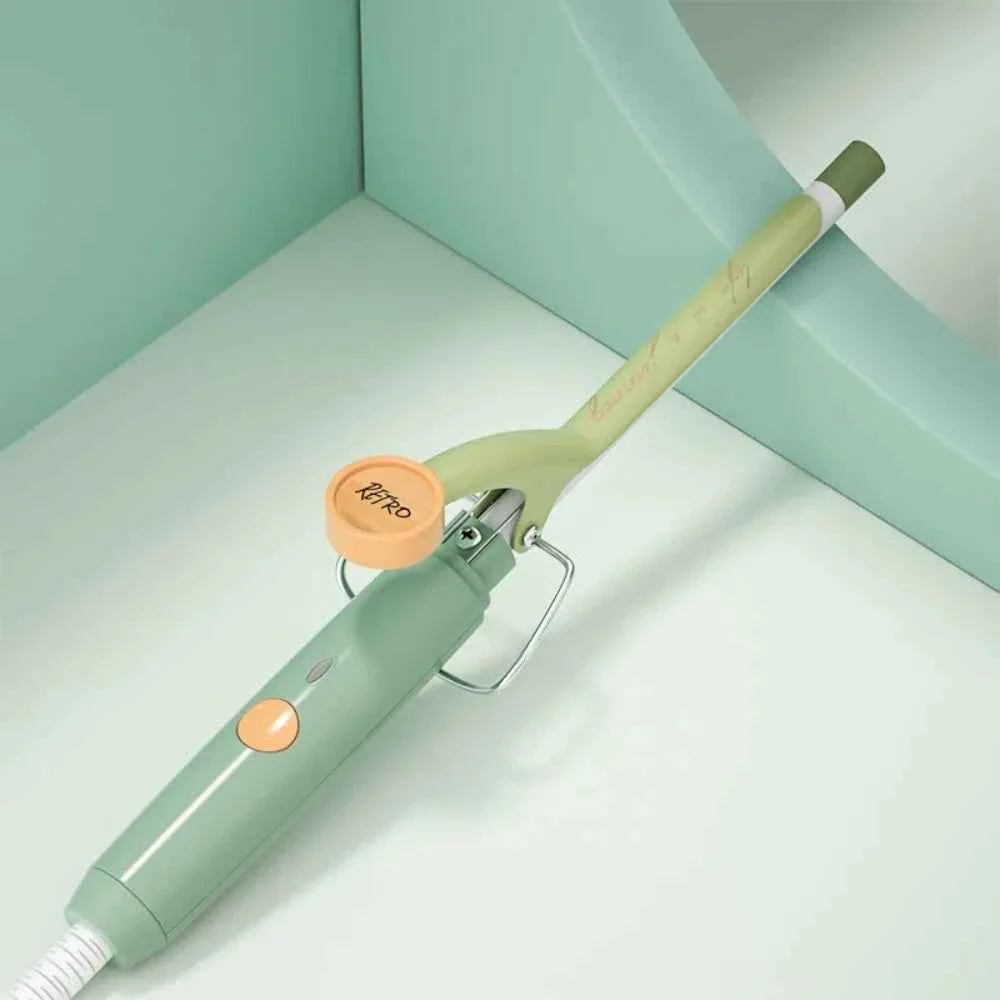 Professional 9mm Wool Hair Curling Iron Short Hair Electric Curler Wand Ultra-fine Ceramic Teddy Curling Iron Salon Styling Tool