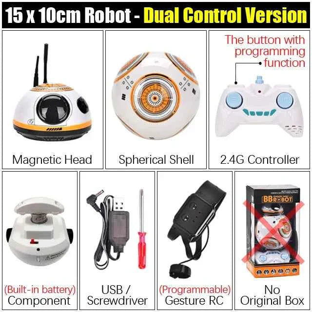 RC Robot 2.4G Radio Remote Control With Sound Watch Gesture Induction Sensor Intelligent Robot Car Model Kid Electronic Toy Gift