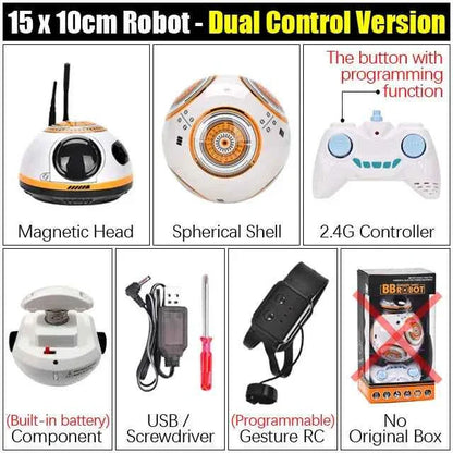 RC Robot 2.4G Radio Remote Control With Sound Watch Gesture Induction Sensor Intelligent Robot Car Model Kid Electronic Toy Gift