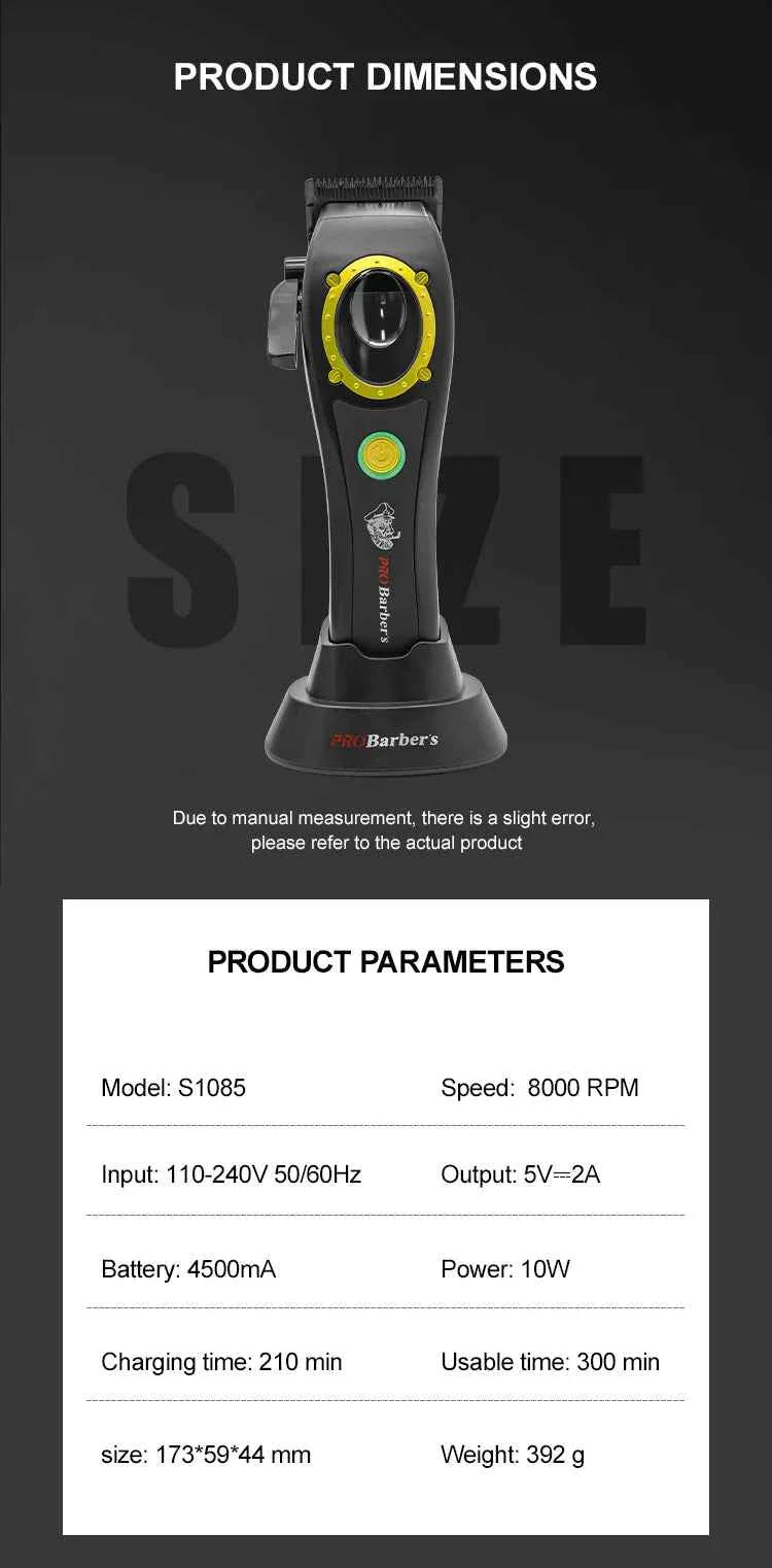 Professional Manufacturer Barber Electric Hair Clippers Set Professional Barber Hair Clippers Cordless Electric hair clipper