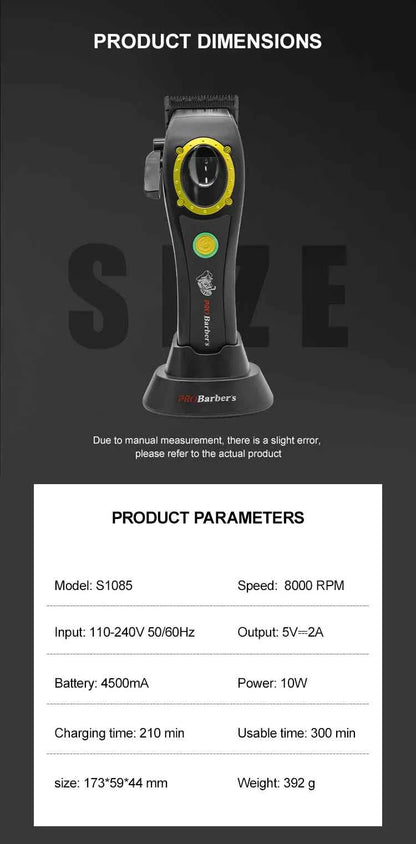 Professional Manufacturer Barber Electric Hair Clippers Set Professional Barber Hair Clippers Cordless Electric hair clipper