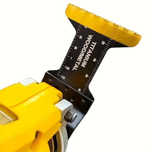 Titanium Oscillating Blades Kit: Cuts Metal/Wood/Plastic/Hard Material/Nails. Fits Dewalt, Rockwell, Milwaukee, Makita, Bo