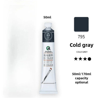 Maries Oil Paint 50ML Oil Painting Art Creation Pigment Large Oil Paint Paint Single Commonly Used 24 Colors