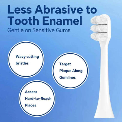 Electric Toothbrush Replacement Heads Compatible with Philips Sonicare, Ultra Soft Nano Bristles Brush Heads for Sensitive Care