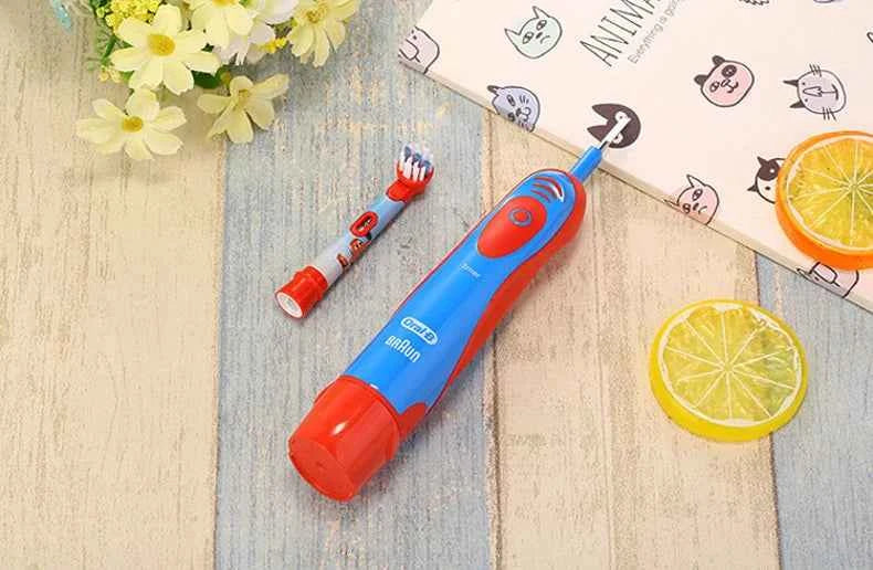 Oral B Electric Toothbrush for Kids Rotation Clean Teeth for Kids 3+ Soft Bristle for Child Waterproof Toothbrush
