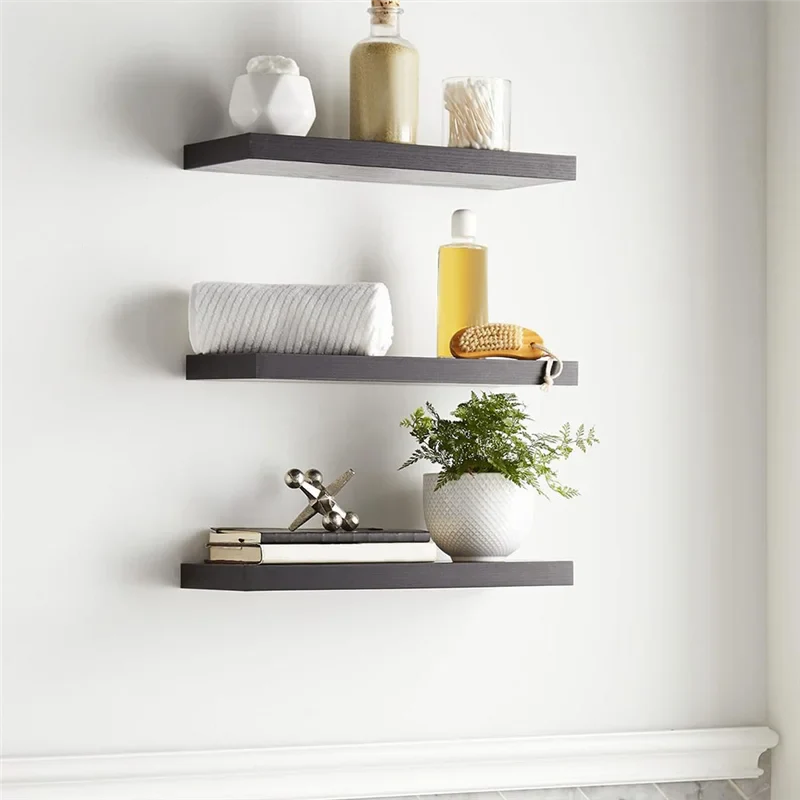 A69efloating Shelves For Wall,16In Wood Wall Shelf For Room Decor/Storage/Display,For Bedroom,Bathroom,Living Room,Kitchen