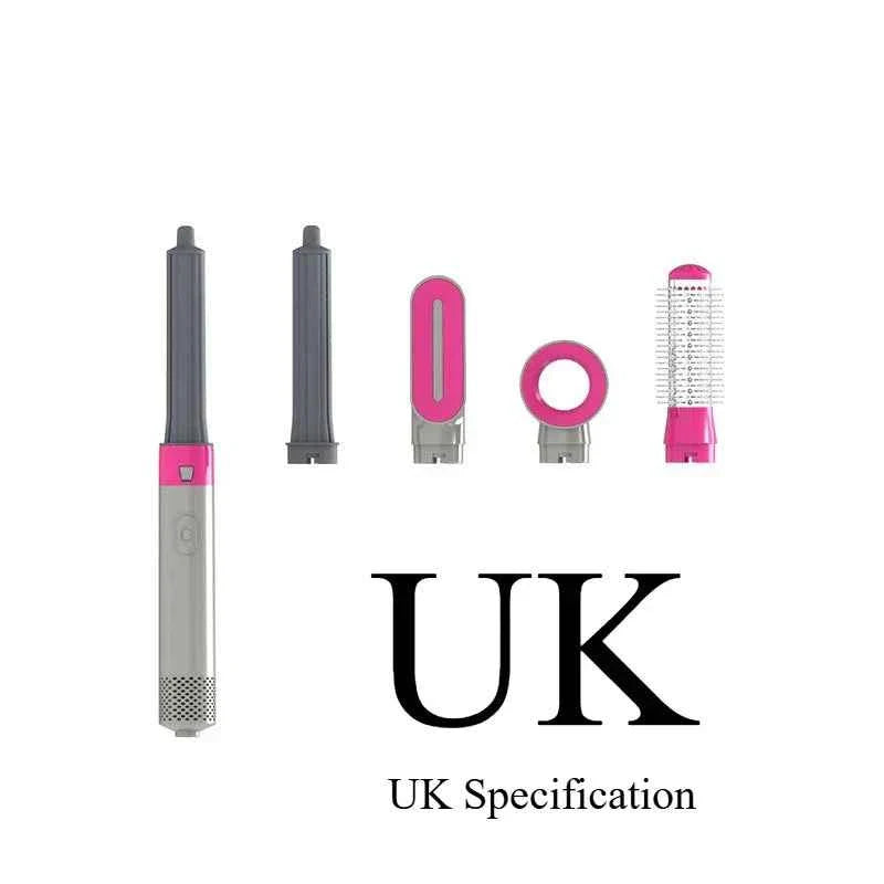 5-in-1 Negative Ion Automatic Curling Iron Multifunction Convenient Hair Dryer Volume Straight Hot Air Comb Curly Girl Method