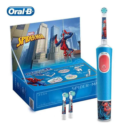 Oral-B Kids Electric Toothbrush Oral B D103 Marvel's Spiderman Frozen , Soft toothbrush bristles for Kids 3+