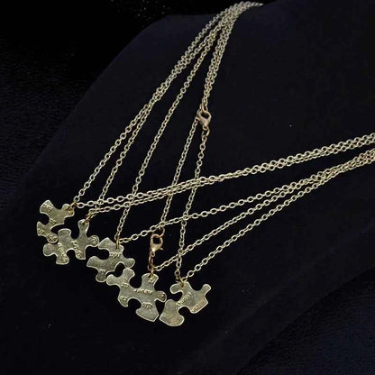 New Best Friends Necklace For Women Girls Broken Heart Puzzle Musical Note Pendant Necklaces BFF Friendship Forever Jewelry Gift