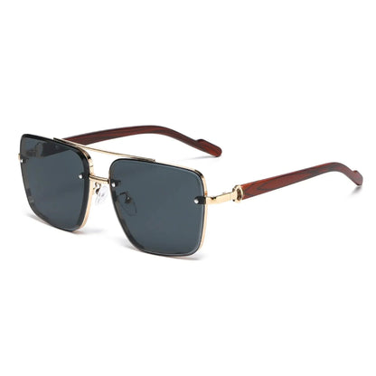 Square Sunglasses For Men Vacation Fashion Glasses Wooden Sunglasses Women Trendy Shades Vintage Gafas De Sol Hombre Zonnebril