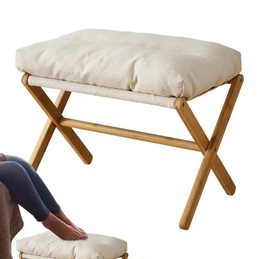 Velvet Footstool Velvet Footstool Ottoman Small Footrests Foot Stool Leg Rest High Padded Stool Seat For Bedroom Living Room