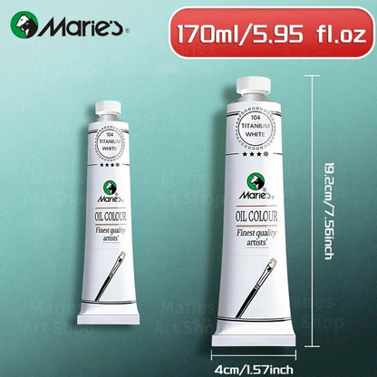 Marie's Oil Paint 170ml/5.95oz Large Tube,Art Supplies for Canvas Painting,Egg,Graffiti,Fabric,Stone,Leather,Wood,Ceramic