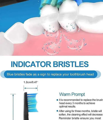 Premium Replacement Brush Heads - Compatible with Fairywill/Seago FW-507/508/515/551/917/959 - Dupont Bristles 5-10Pcs