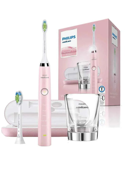 Philips Sonicare Diamond Clean HX9332 Electric Toothbrush Handle,Equipped with a travel charging case and two brush heads