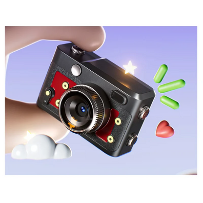 CABE-School Life Memory Thumb Camcorder 1080P HD Digital Camera Mini Retro Student Gift Portable Video Recording Device Videogra