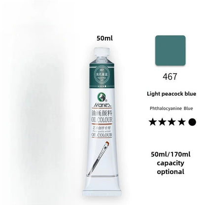 Maries Oil Paint 50ML Oil Painting Art Creation Pigment Large Oil Paint Paint Single Commonly Used 24 Colors