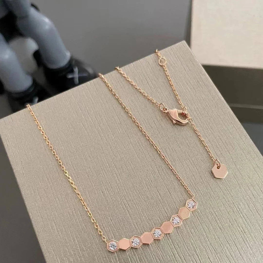 Luxury Jewelry 925 Pure Silver Women's Necklace.Trendy Wedding Jewelry Accessories Holiday Gifts