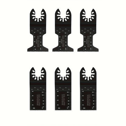 Titanium Oscillating Blades Kit: Cuts Metal/Wood/Plastic/Hard Material/Nails. Fits Dewalt, Rockwell, Milwaukee, Makita, Bo