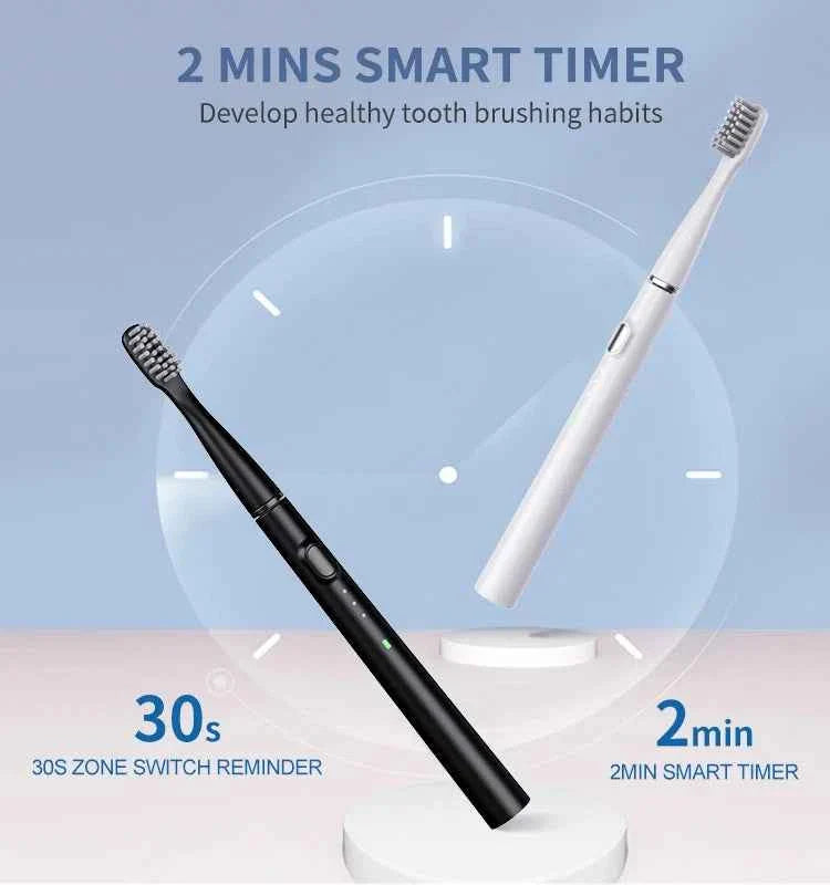 Electric Toothbrush Ultra Thin Intelligent Sonic Electric Toothbrush 3 Operating Modes Type-C Charging Interface Whitening Teeth
