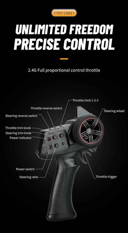 RC Car C8813 Full Proportional Throttle Pickup Truck Model Remote Control Toy 4WD Climbing Off-Road Rc Remote Control Car Gift