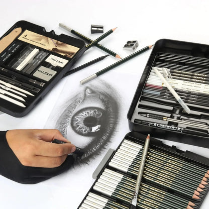 Professional Art Painting Set 70Pieces of Sketch Pencil Set Sketch Tool Set Art Painting Pencil Art Supplies for Painting